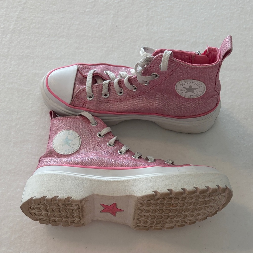 Converse Shimmering Pink High-Tops